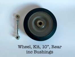 WHEEL, KIT,10", REAR, INC BUSHINGS